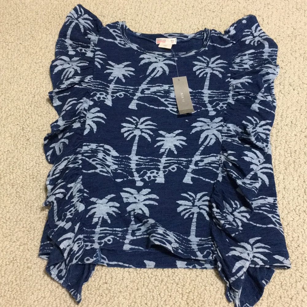 New Crewcuts palm tree printed top